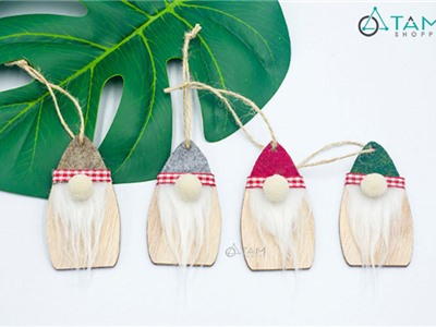 Set 04 Phụ kiện treo Noel Ông già cánh buồm râu trắng X-PKTCT-35